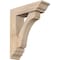Ekena Millwork Legacy Traditional Smooth Bracket w/ Offset Brace, Douglas Fir, 5 1/2"W x 18"D x 22"H BKT0604X18X22LEC01SDF - alternate 1